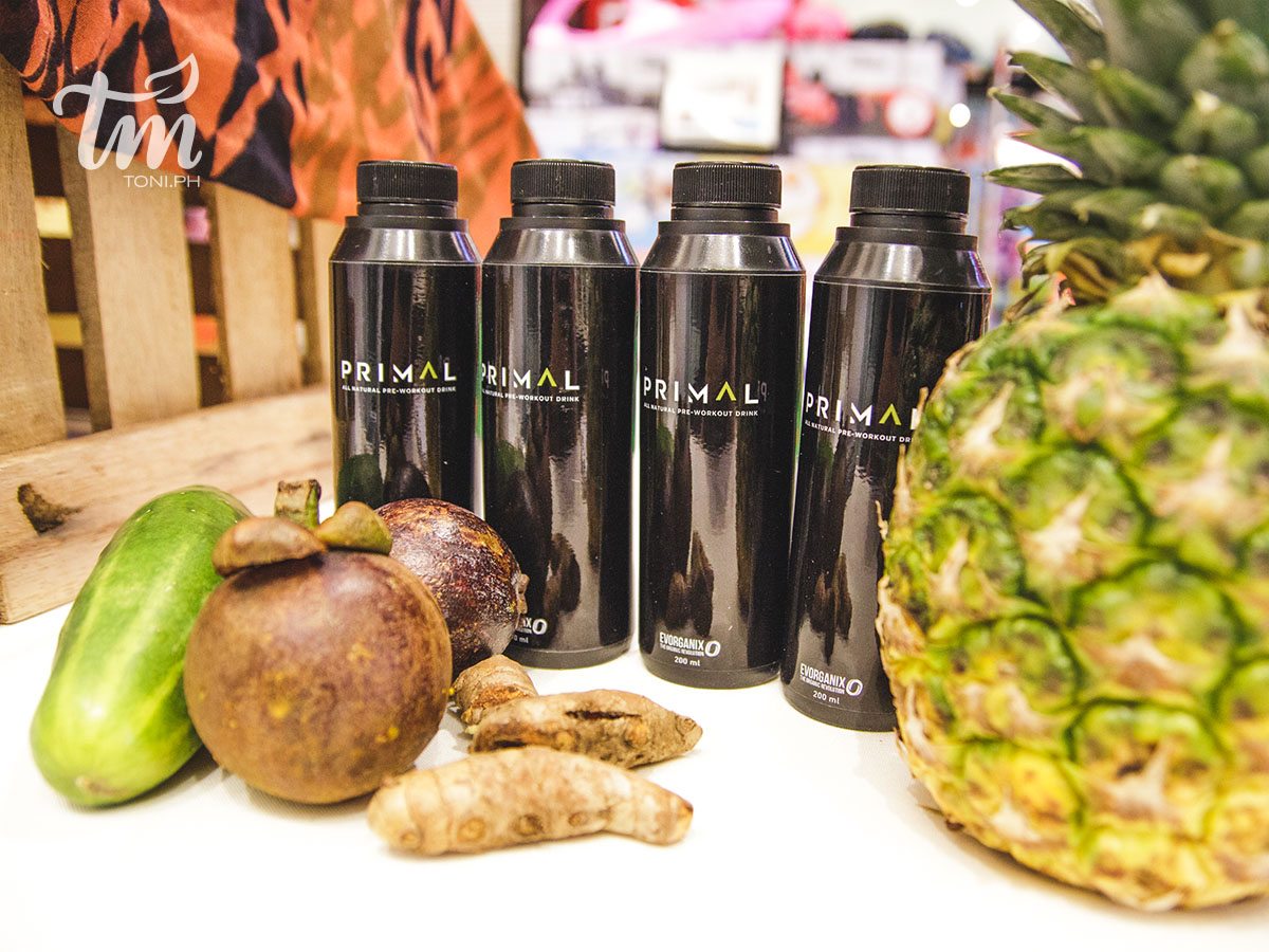 Workout with primal energy drink